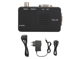 Adaptador convertidor BNC S-video a VGA HD, monitor de PC, enchufes para Reino Unido y UE CHABERLU