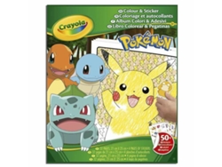 Juego Creativo CRAYOLA Bloc con Dibujos para Colorear  Pokémon (Edad Mínima Recomendada: 3 años)