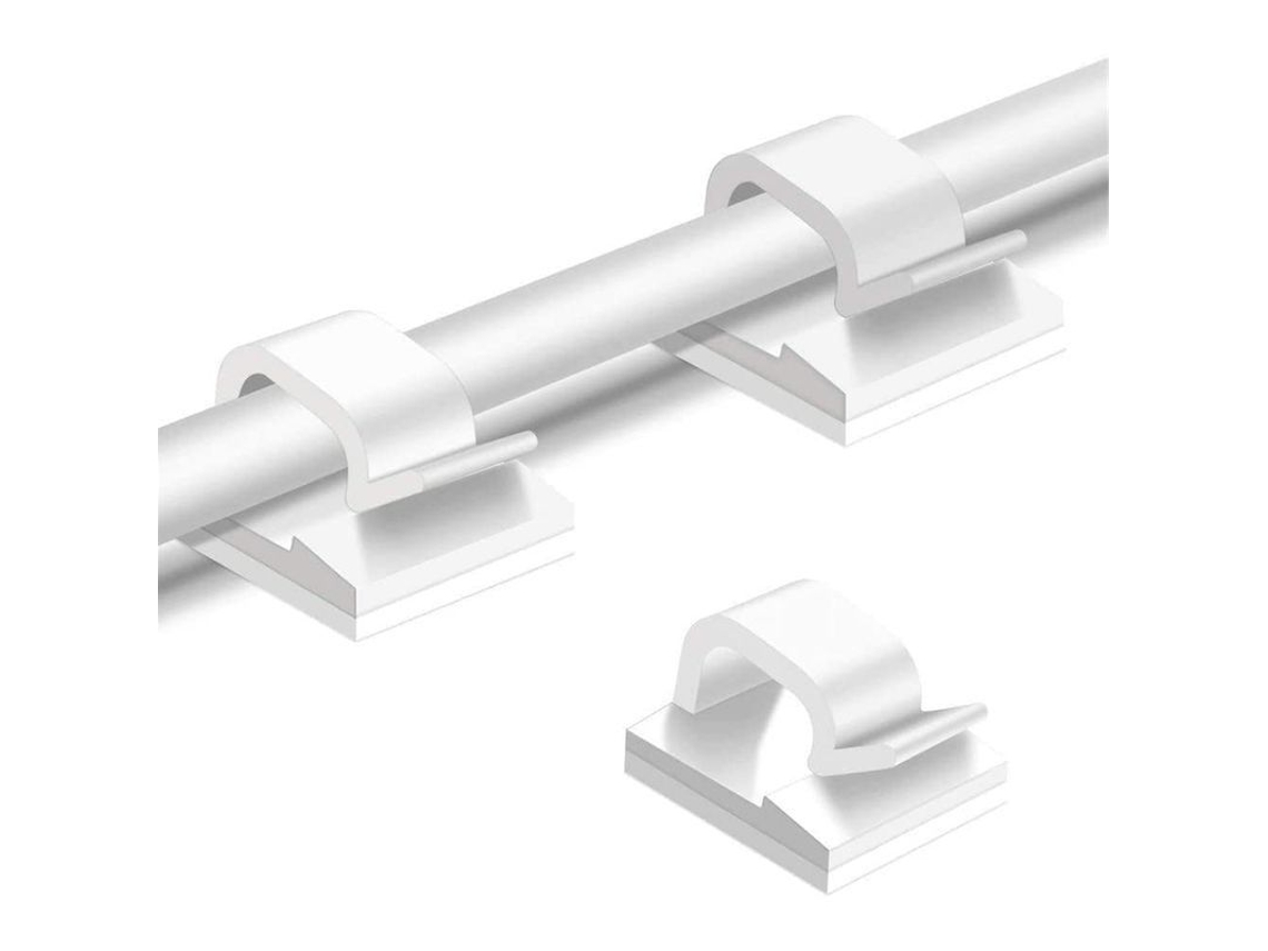 50 Clips Para Cables, Organizador Adhesivo Para Cables, Soporte Para Cables, Gestión De Cables Y Alambres Duradera Y Resistente.