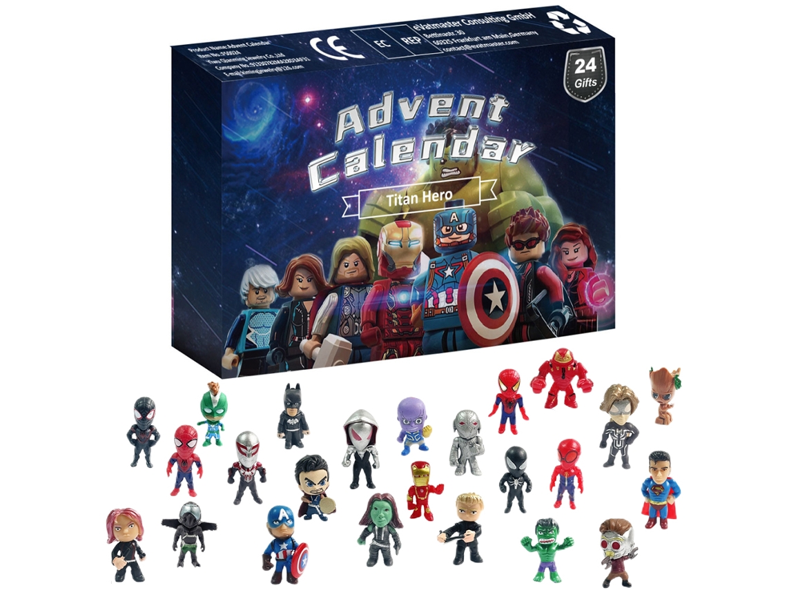 Calendario De Adviento De Navidad De 24 Días Con Figuras De Películas, Juguetes Y Regalos Para Niños Y Niñas.