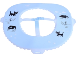 Tapete De Silicone Para Assento Sanitário,, Impermeável, Antibacteriano, Azul Claro Com Estampa, Almofada Confortável