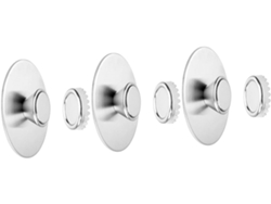 Juego de 6 estantes magnéticos de pared de acero inoxidable con dispensador de agua para baño Slowmoose