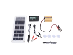 Kit De Panel Solar De 30 W, Inversor De 220 W, Controlador De 100 A, Sistema De Energía Solar Para Vehículos De 12 V A 220 V.