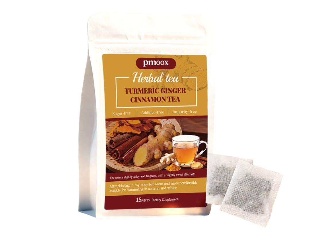 Té de cúrcuma y canela: cálido y agradable para la salud.