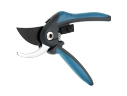 Tijeras Profesionales Con Hoja De Acero Sk-5 Y Mecanismo De Bloqueo Para Tallos Y Flores. Color Azul.
