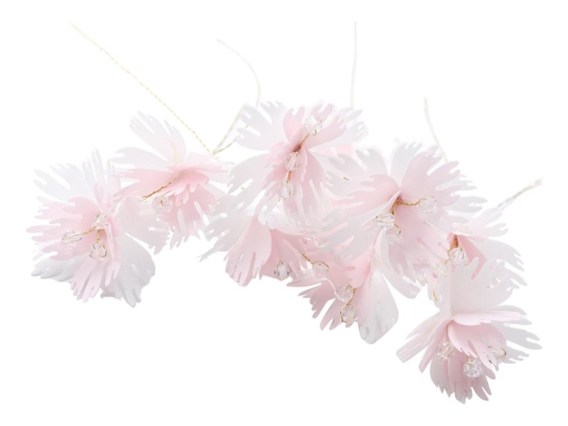 Pinzas para el cabello para mujeres, niñas y novias, rosas y blancas slowmoose