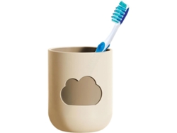 Vaso Para Enjuague Bucal Sencillo Y Portátil Con Soporte Para Cepillo De Dientes, Fabricado En Pp, Moderno Y Práctico.