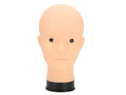 Cabeza De Maniquí Calva Para Entrenamiento De Maquillaje Y Exhibición De Pelucas, Sombreros Y Accesorios