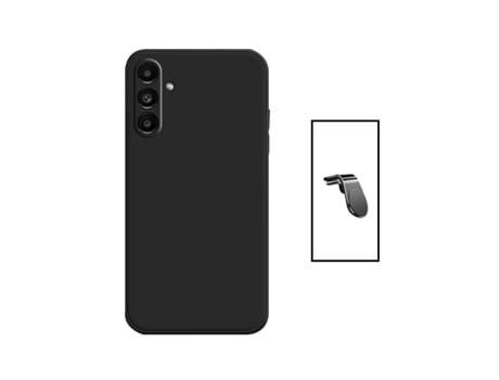 Kit De Montaje Magnético L Safe Driving Car + Funda De Silicona Líquida Para Samsung Galaxy A04s - Negro