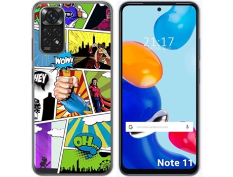 Carcasa Xiaomi Redmi Note 11 TUMUNDOSMARTPHONE Dibujos Comic Multicolor