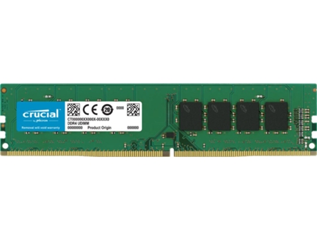 Memoria RAM DDR4 CRUCIAL (2 x 32 GB - 2666 MHz)