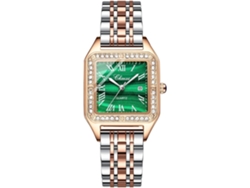 Reloj De Lujo Femenino De Strass Acero Inoxidable A Prueba De Agua Cuarzo Fecha Luminoso Yuysan