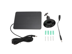 Panel Solar Para Cámara De Seguridad 4w Monocristalino Eficiente Cargador Exterior Para Timbre De Vídeo Negro