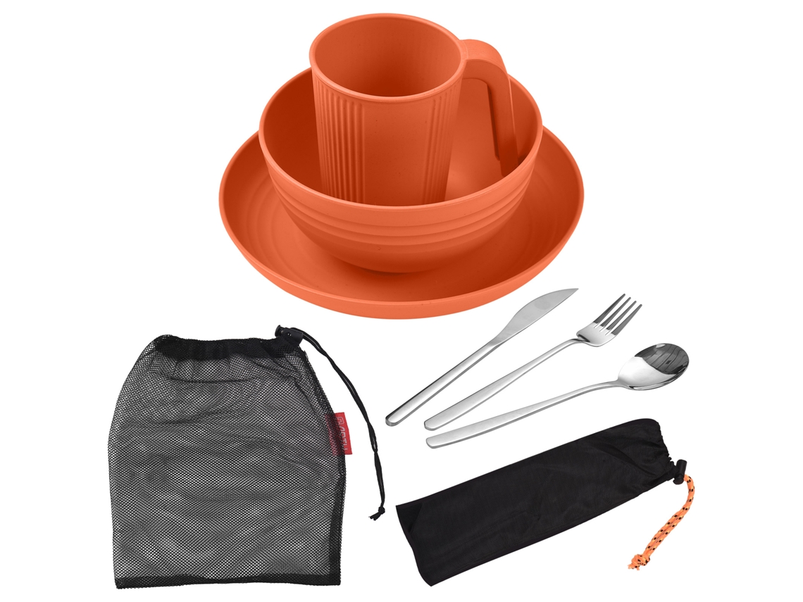Juego de utensilios portátiles para acampar - Ladrillo de trigo