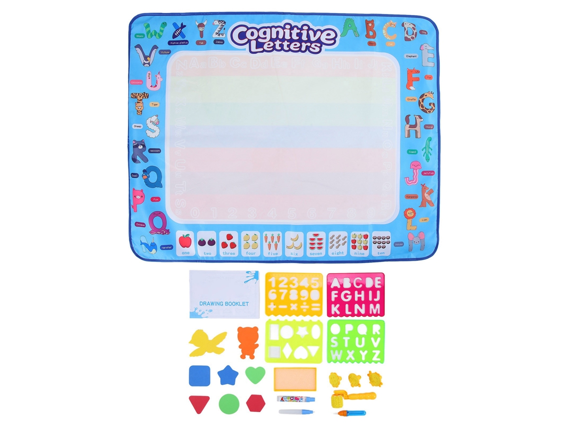 Colchón De Pintura Educativo Con Agua Para Niños 100x80cm - Mat De Doodle Para Cultivar La Imaginación Y Educación Temprana