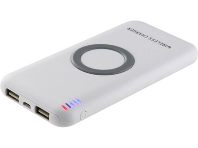 Powerbank WJS Inductive (2 USB - MicroUSB - Blanco)