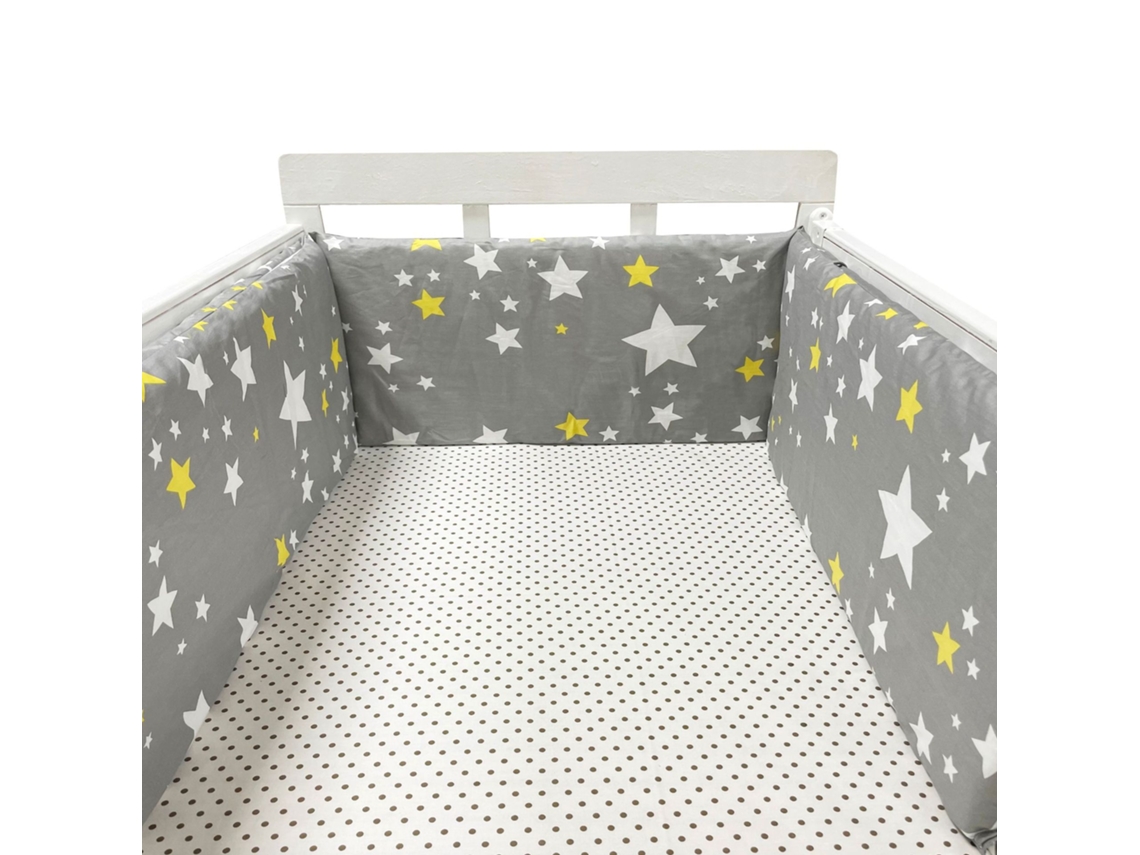 Protector de cuna de algodón para recién nacidos, cojín trenzado, protector de cuna So Mdug