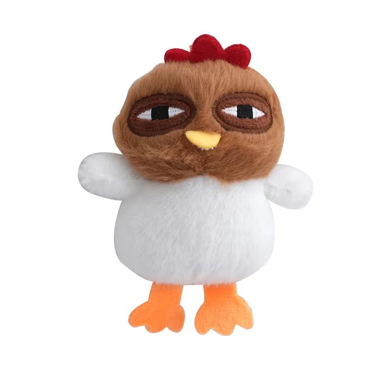 Peluche De Pollo Tonto, Muñeco De Dibujos Animados, Bolso, Llavero