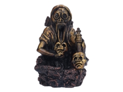 Quemador De Incienso Con Forma De Calavera, Incienso De Flujo Inverso, Regalo Decorativo De Resina Para El Hogar Con Temática De Halloween.