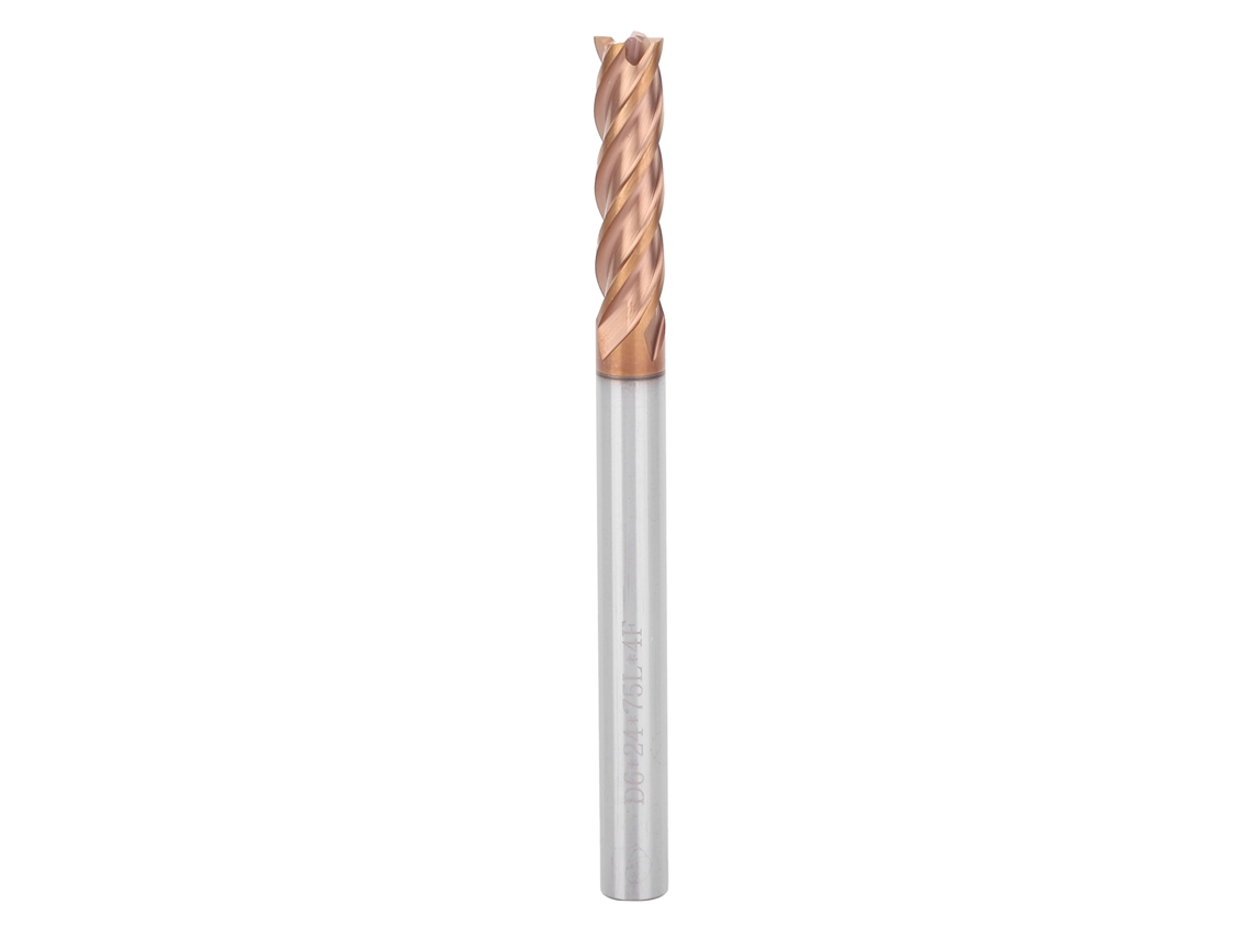 Fresa De Extremo Cnc De Acero De Tungsteno De 4 Filos, 6d X 24 X 75l X 4f