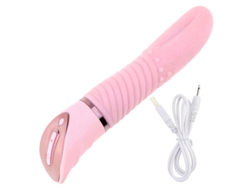 Vibrador de masaje para lamer la lengua con calentamiento de 10 frecuencias para mujeres (rosa) YIZHOOD