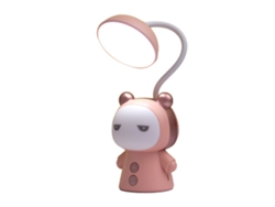 2026-lámpara De Escritorio Para Niños Cute Con Cuello De Cisne Usb Recargable Luz Nocturna De Mesa Rosada 2 Niveles Para Dormitorio