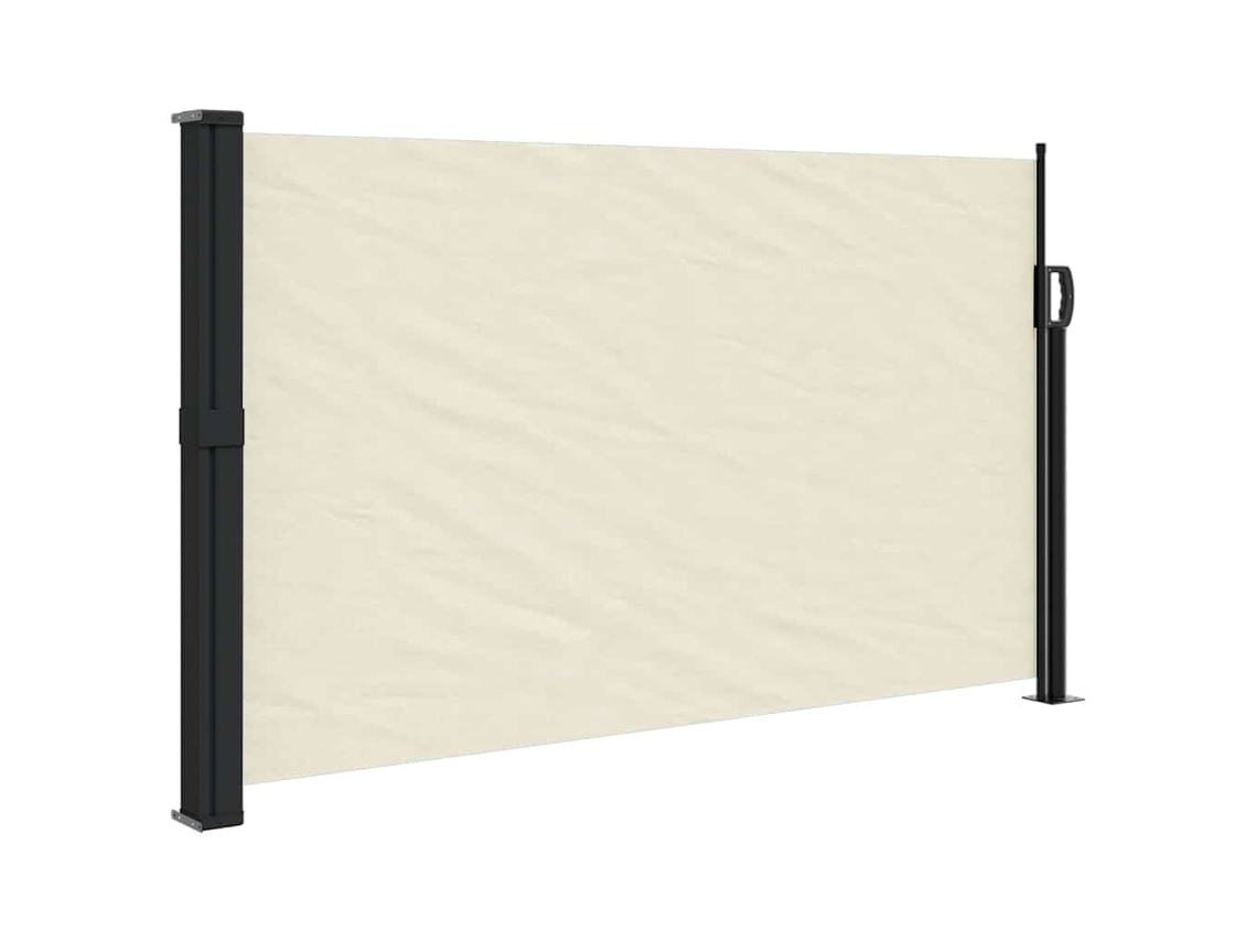 Toldo lateral retráctil crema VIDAXL (120x500 cm)