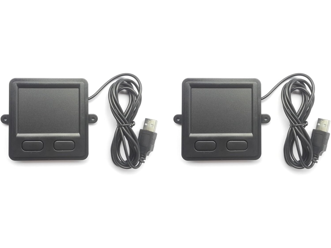 2 Ratones Usb Con Cable Y Panel Táctil Para Ordenadores De Sobremesa Y Portátiles Con Sensibilidad Ajustable.