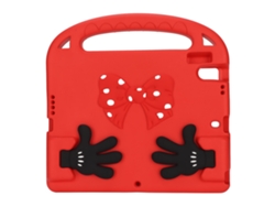 Funda de espuma EVA para tableta, segura y bonita, con asa, resistente a impactos, color rojo para iOS (dorado claro)