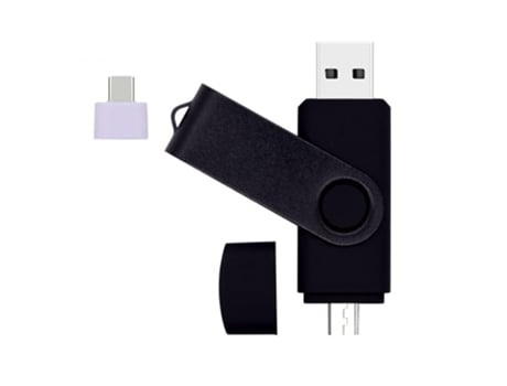 Pen USB SLOWMOOSE Alta Velocidad Otg (Black - 2.0 - 128 GB)