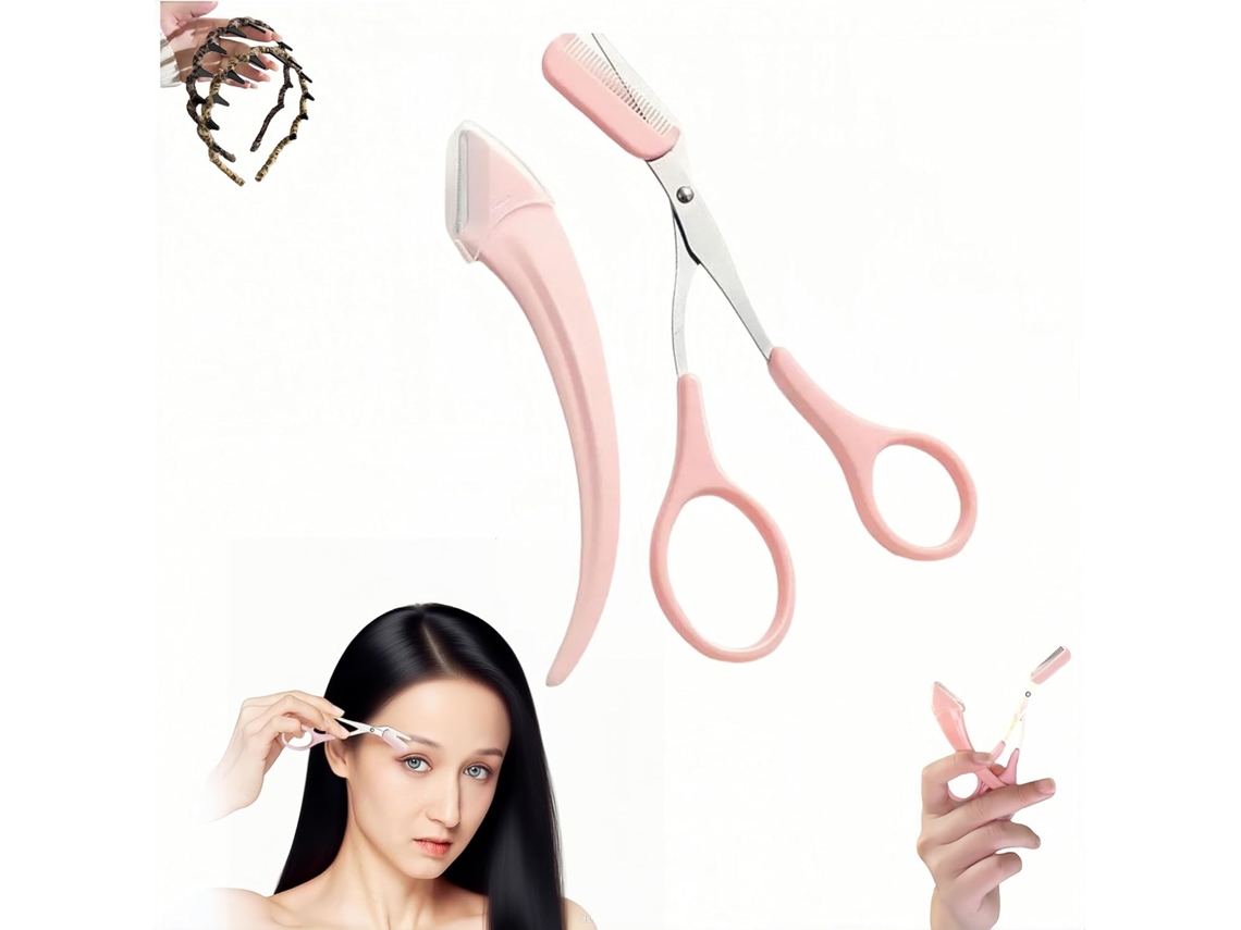 Tijera Cejas 2 En 1 2025 Tipo B, Para Modelar Hombres/mujeres