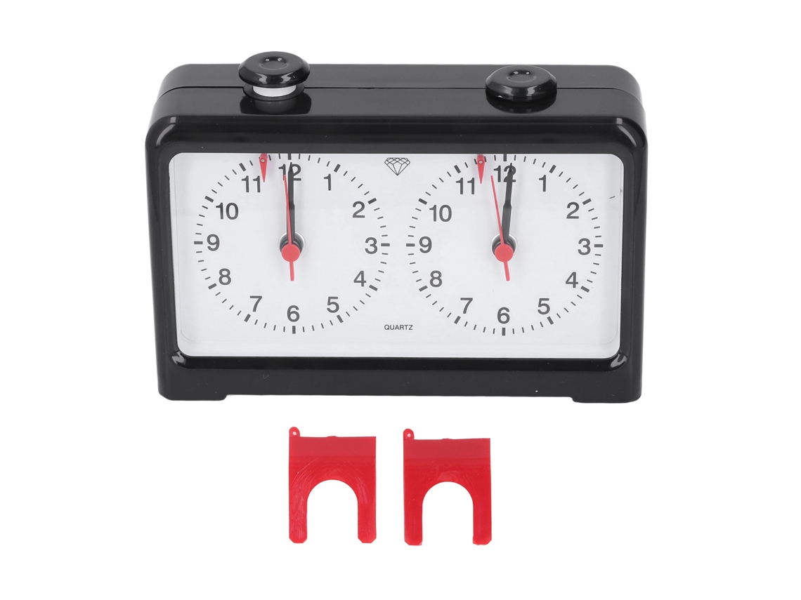 Reloj De Ajedrez Cuarzo Multifuncional Ornamentos Retro Con Pilas Para Juegos De Mesa