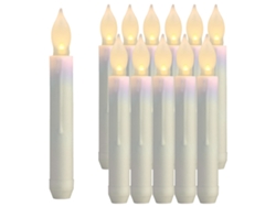 Rebe-12 Velas Elétricas Led De Palo Longo Sem Chama Para Decoração De Natal E Lar