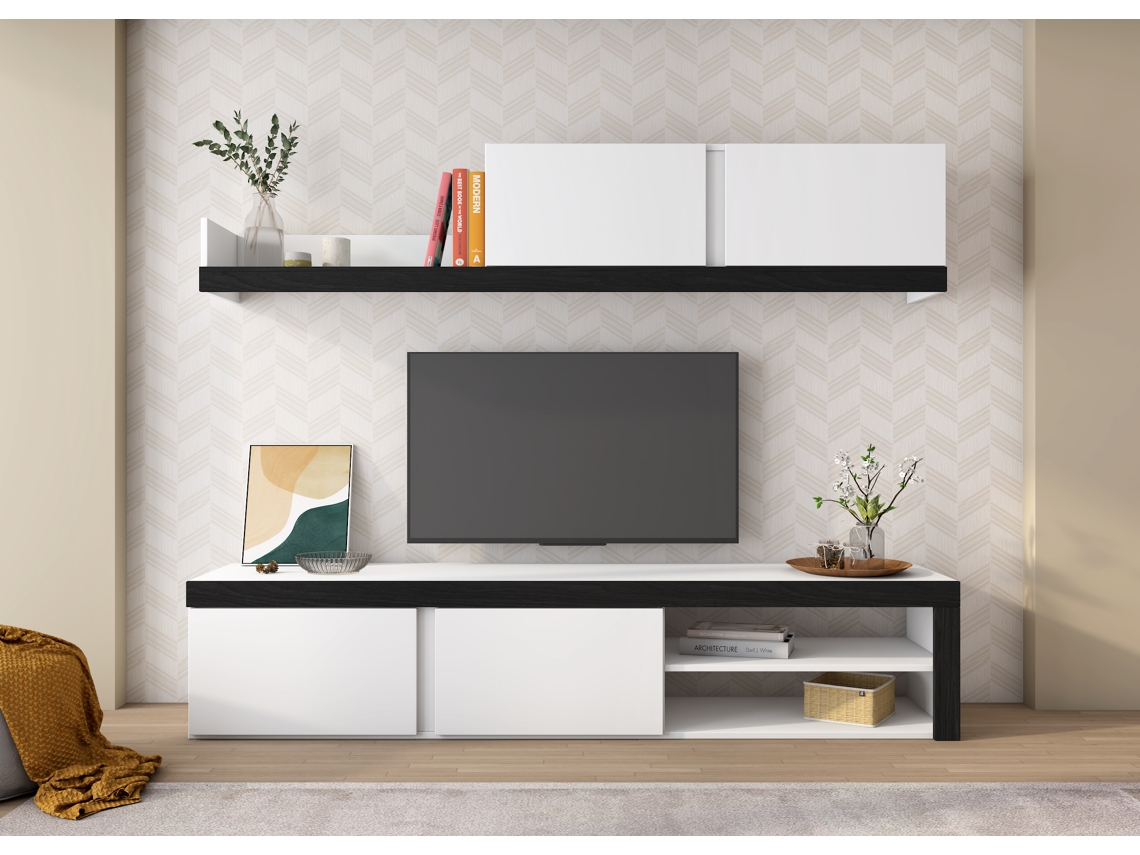 Mueble de TV SKRAUT HOME (200 x 40 x 180 - Melamina)