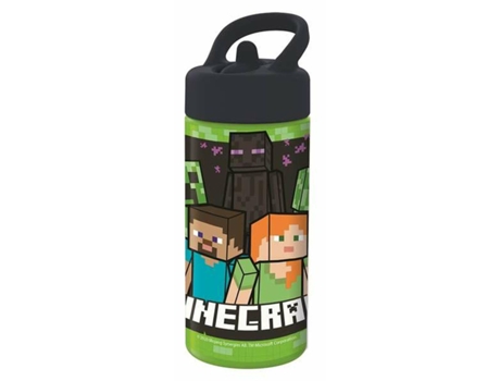 Botella Minecraft 410 ml Polipropileno