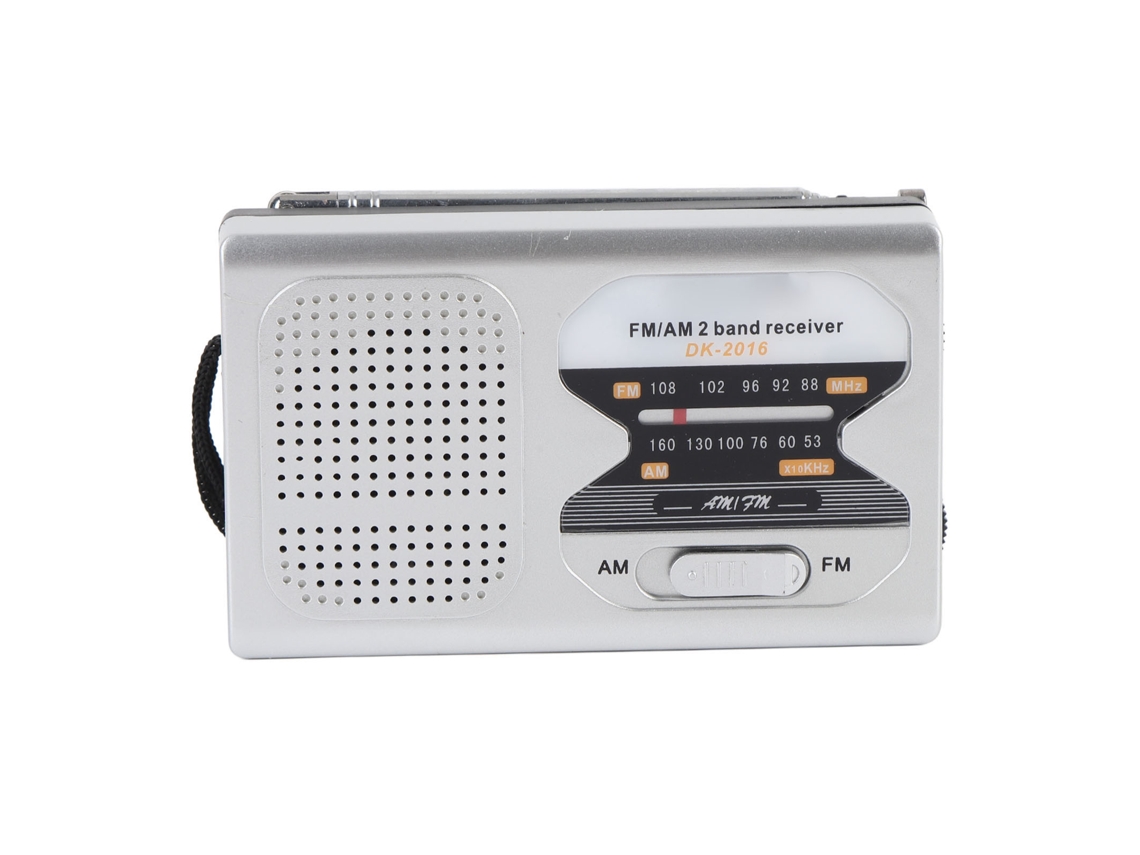 Radio De Bolsillo Am/fm Con Altavoz Y Conector Para Auriculares, Funciona Con Pilas, Ideal Para Viajes Al Aire Libre Y Acampadas. Portátil.