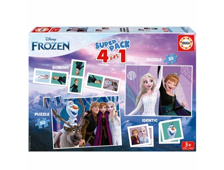 Superpack 4 en 1 Disney Frozen 2 Educa 19737 (edad recomendada: 3 años)