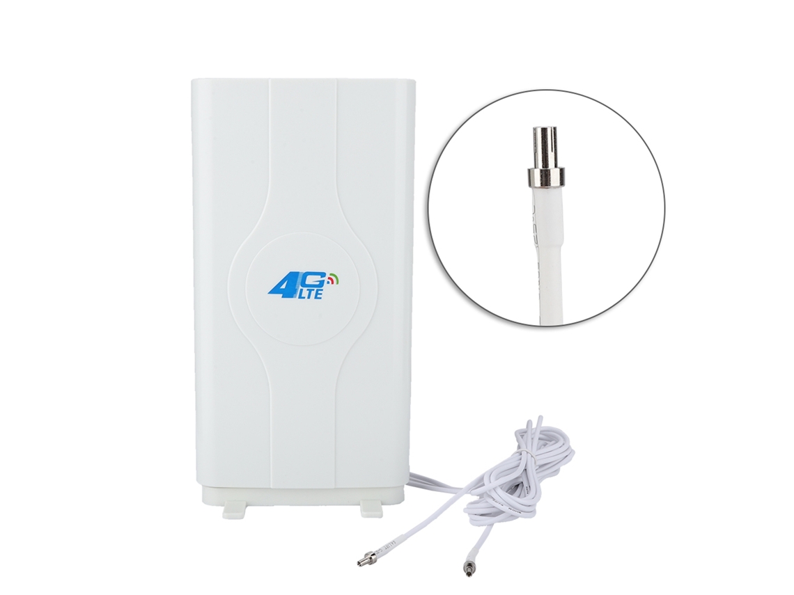Antena De Placa 4g Lte De Alta Ganancia De 88 Dbi, 700 Mhz-2600 Mhz, Con Conector Ts9 Para Uso En Interiores.