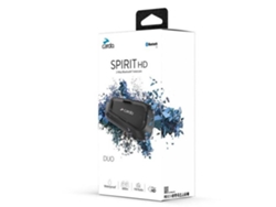 Casco Moto Intercomunicador Cardo Spirit Hd Duo Negro Única Negro Única