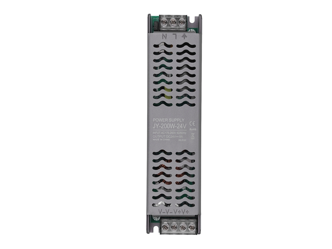 2026-driver Led 200w 175‑260v Ac A 24v Dc Transformador De Luz Led Con Orificio De Disipación De Calor