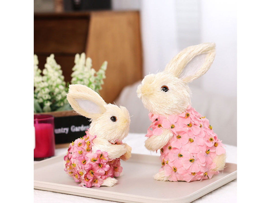 Nuevos Productos 2024 Decoraciones De Pascua Totora Lindo Conejito De Pascua Decoraciones De Mesa Para Fiestas En Casa