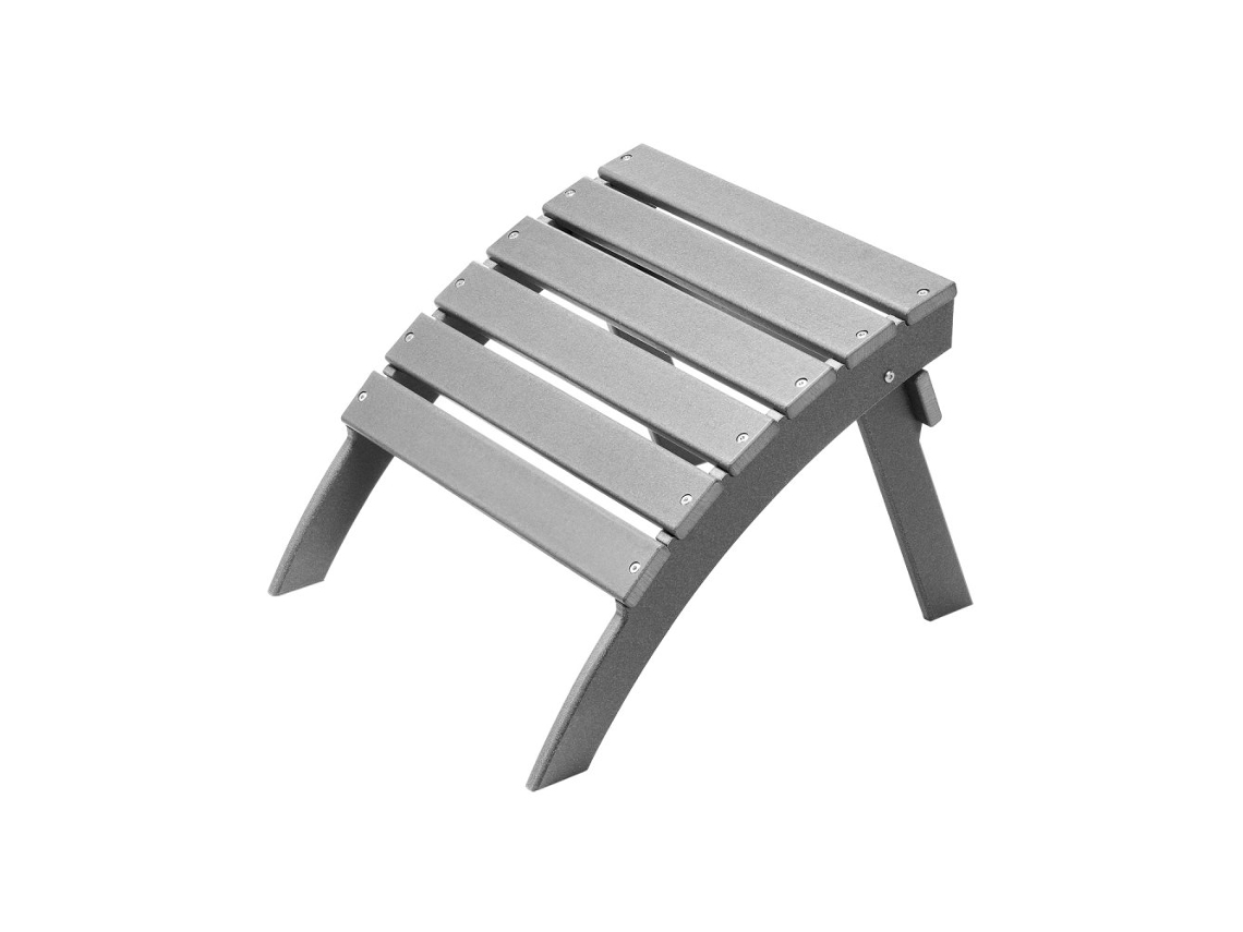 Conjunto de muebles de jardín de HDPE Tekmaquinas: banco plegable, puf y fusteira