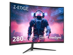 Monitor curvo para juegos Z-edge ug27p de 27 pulgadas - 280 Hz (DP) - 240 Hz (HDMI) - 1 ms - 350 cd/m² - Pantalla curva 16:9 - FreeSync - HDMI 2.0 - DisplayPort 1.2