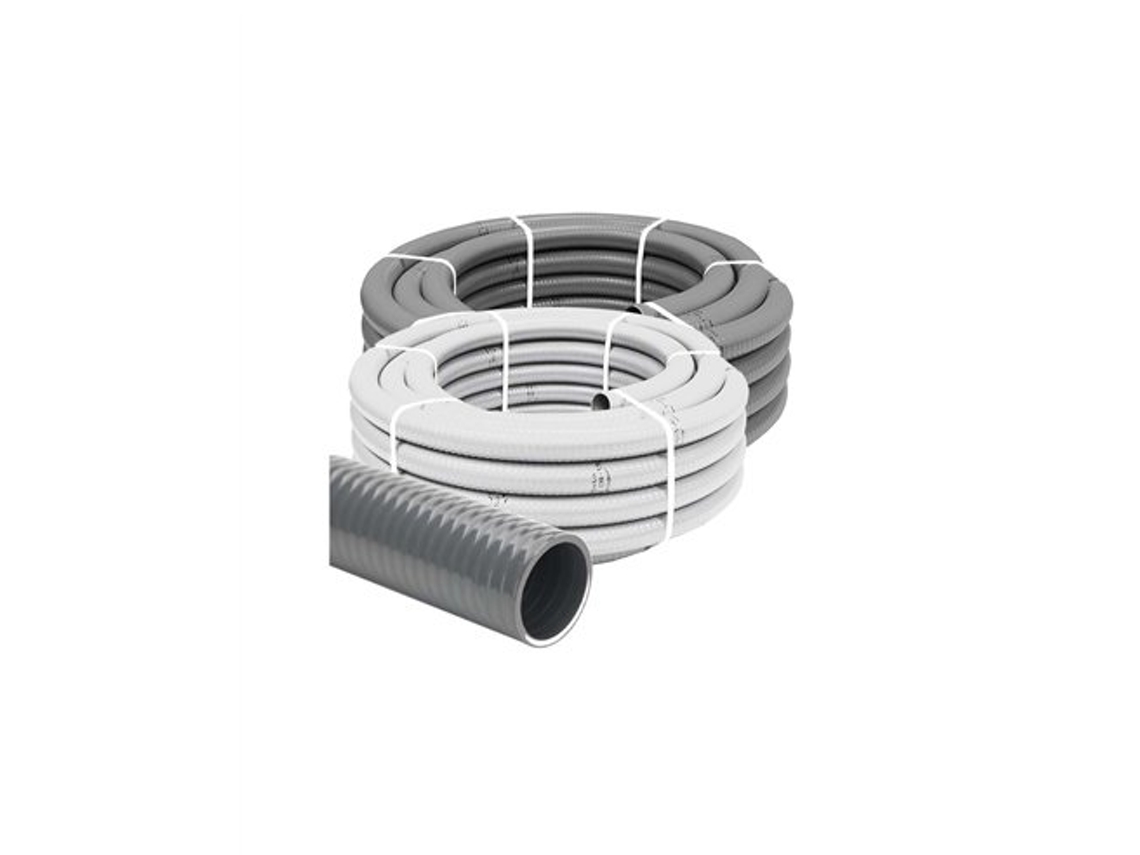 Hidrotubo PVC 33/40 mm 50 m Gris, Flexible, Resistente y Ligero. Hidrotubo Plásticos Ferrando