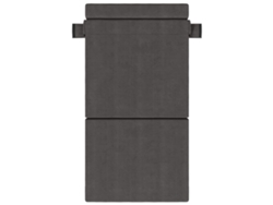 Sofá Cama Plegable Gris Oscuro 70 X 72 X 60 Cm Tela