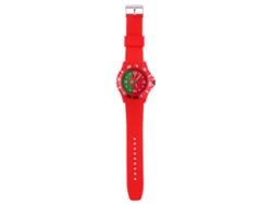 Reloj De Pulsera De Cuarzo Con Correa De Piel Sintética, Estilo Casual Y Moderno, Esfera Redonda Sencilla (rojo).