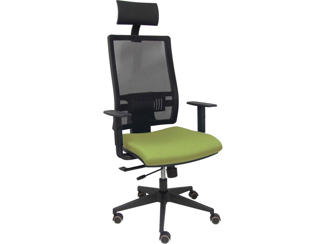 Silla Operativa PYC Horna Cabecero Verde (Brazos Ajustables - Malla)