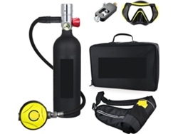 Mini Cilindro De Oxígeno Portátil Para Buceo Con Capacidad De 1 Litro (color: Silverhead)