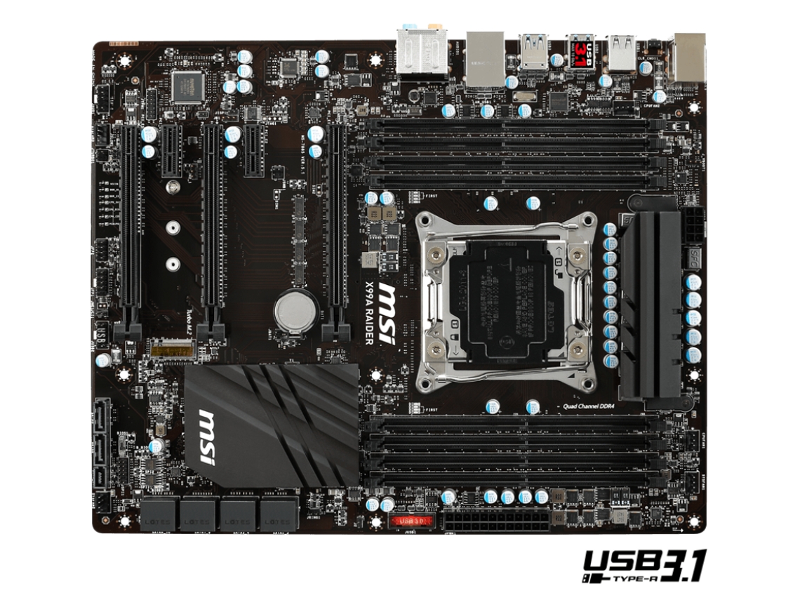 Placa Base Msi X99a Raider(socket Lga 2011-v3 - Intel X99 - Ddr4 - Atx)