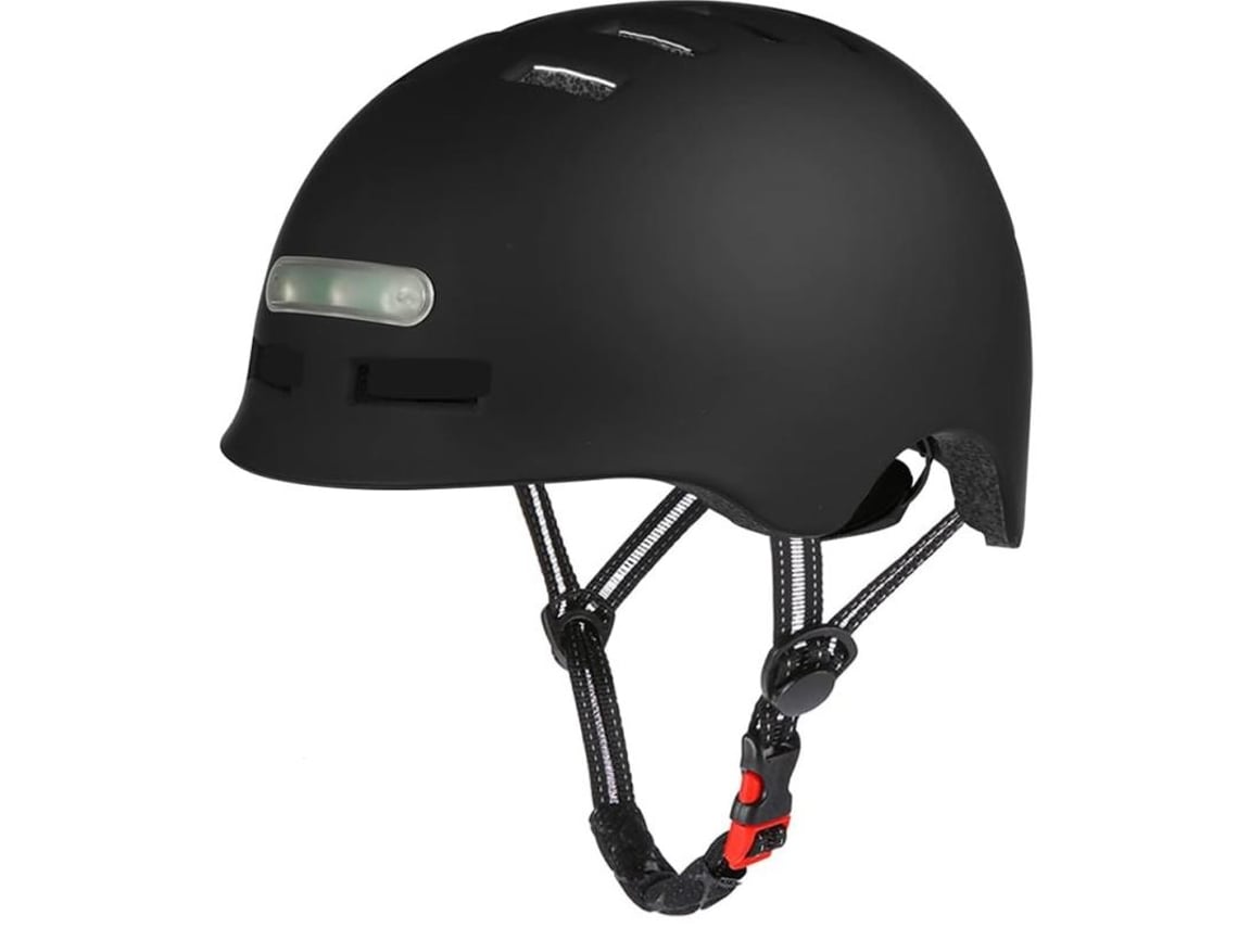 Casco Scooter Con Led Negro L Genérico